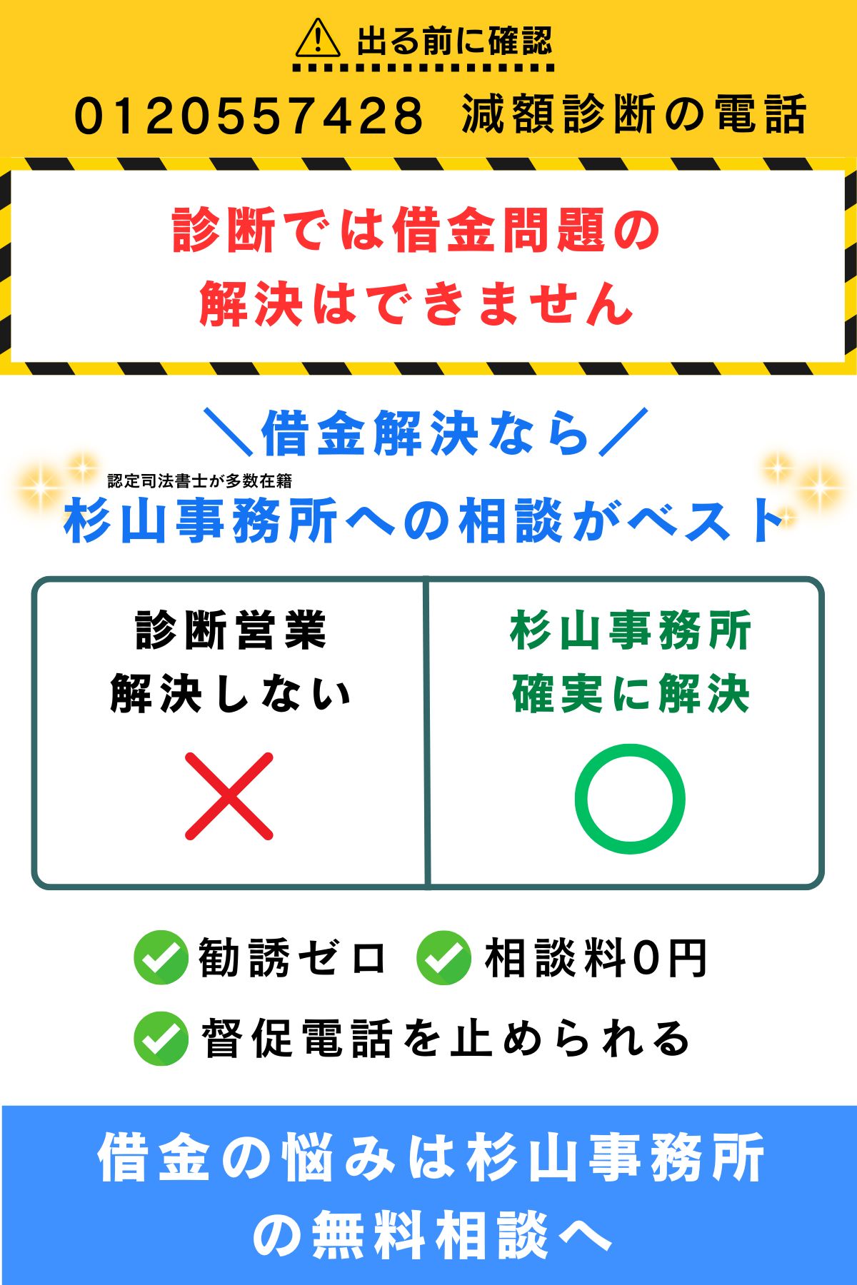 0120557428はHana法務事務所の借金減額診断